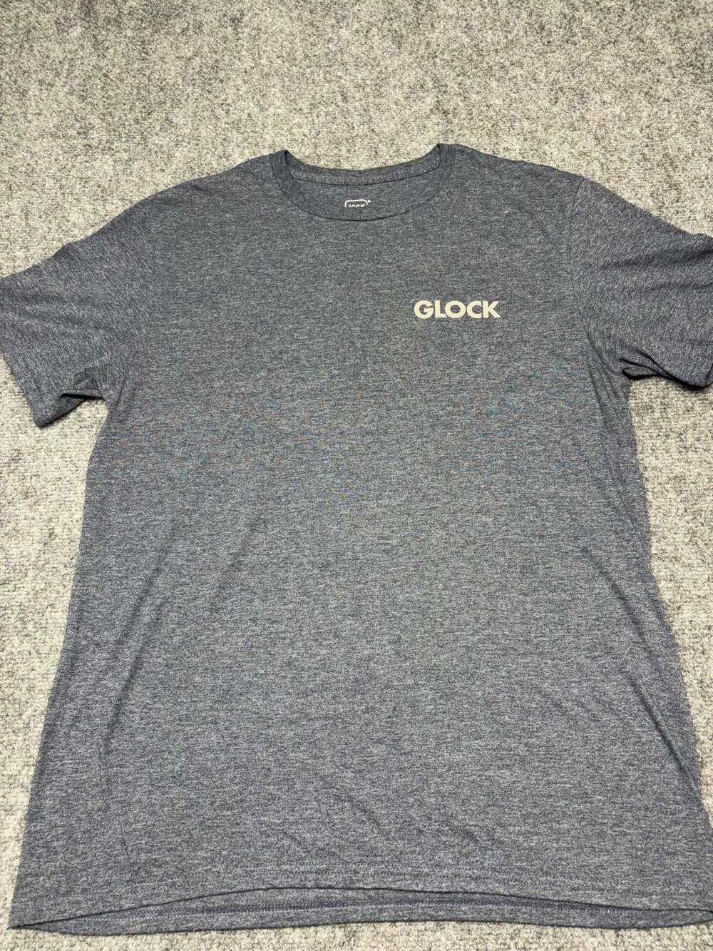 GLOCK Gray Pistol American Flag Short Sleeve  T-Shirt large patriotic 2A Pride.